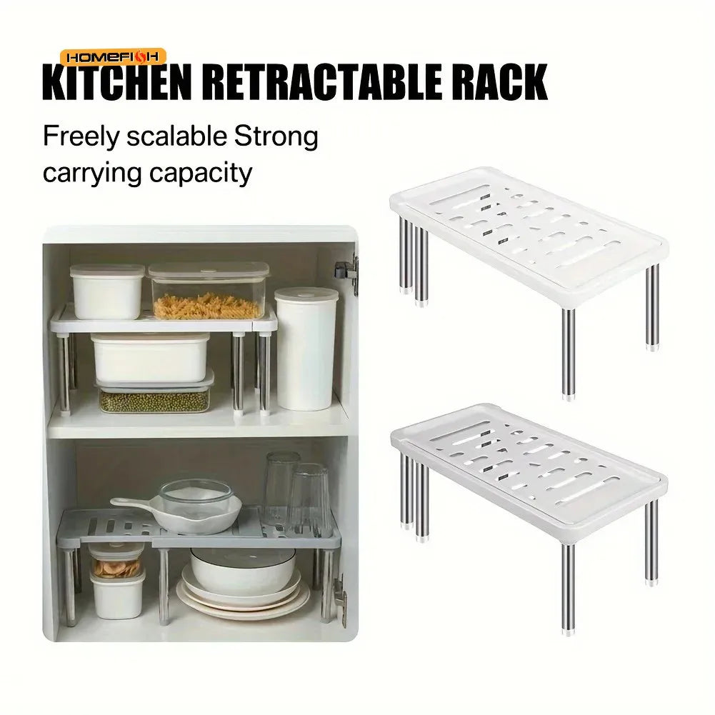 Extendable Shelving Unit (1 piece) Multi-purpose Storage Rack