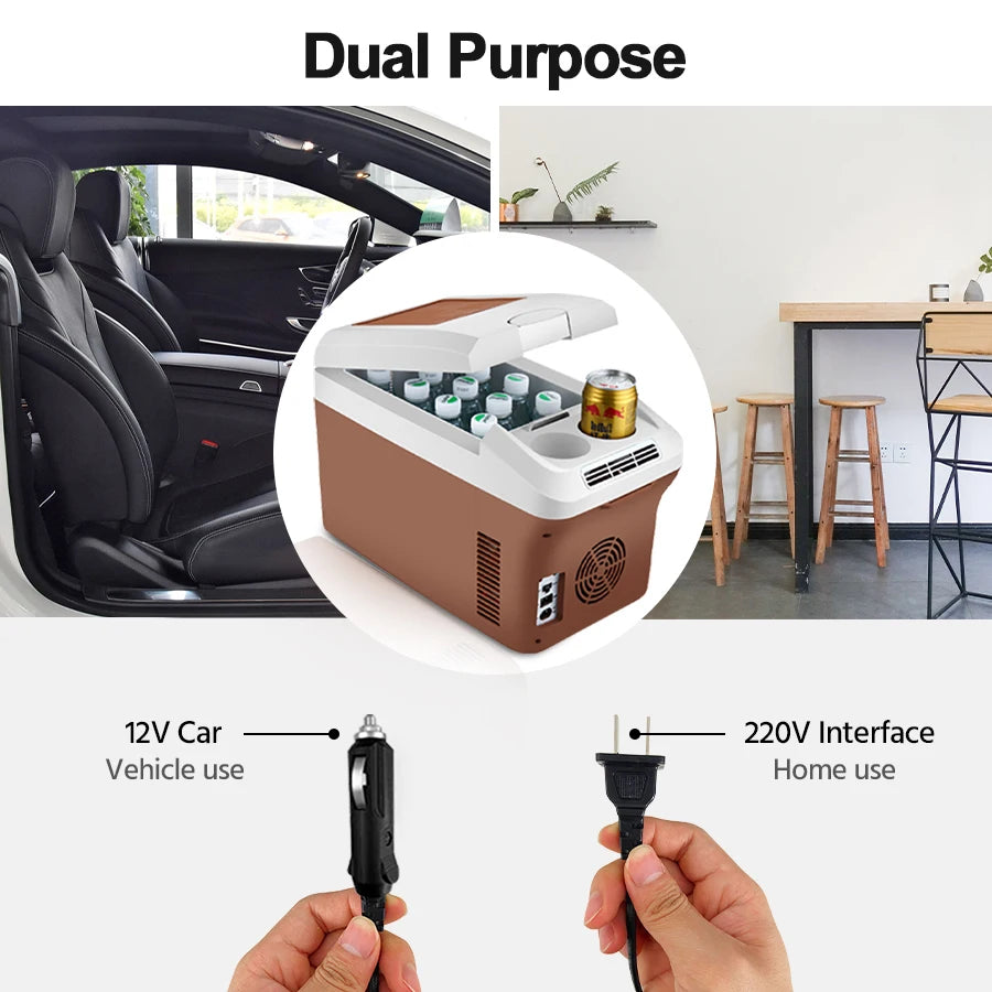 Mini Cooler For Home & Car Portable 15L Large Capacity Digital Display Super Cooling Box