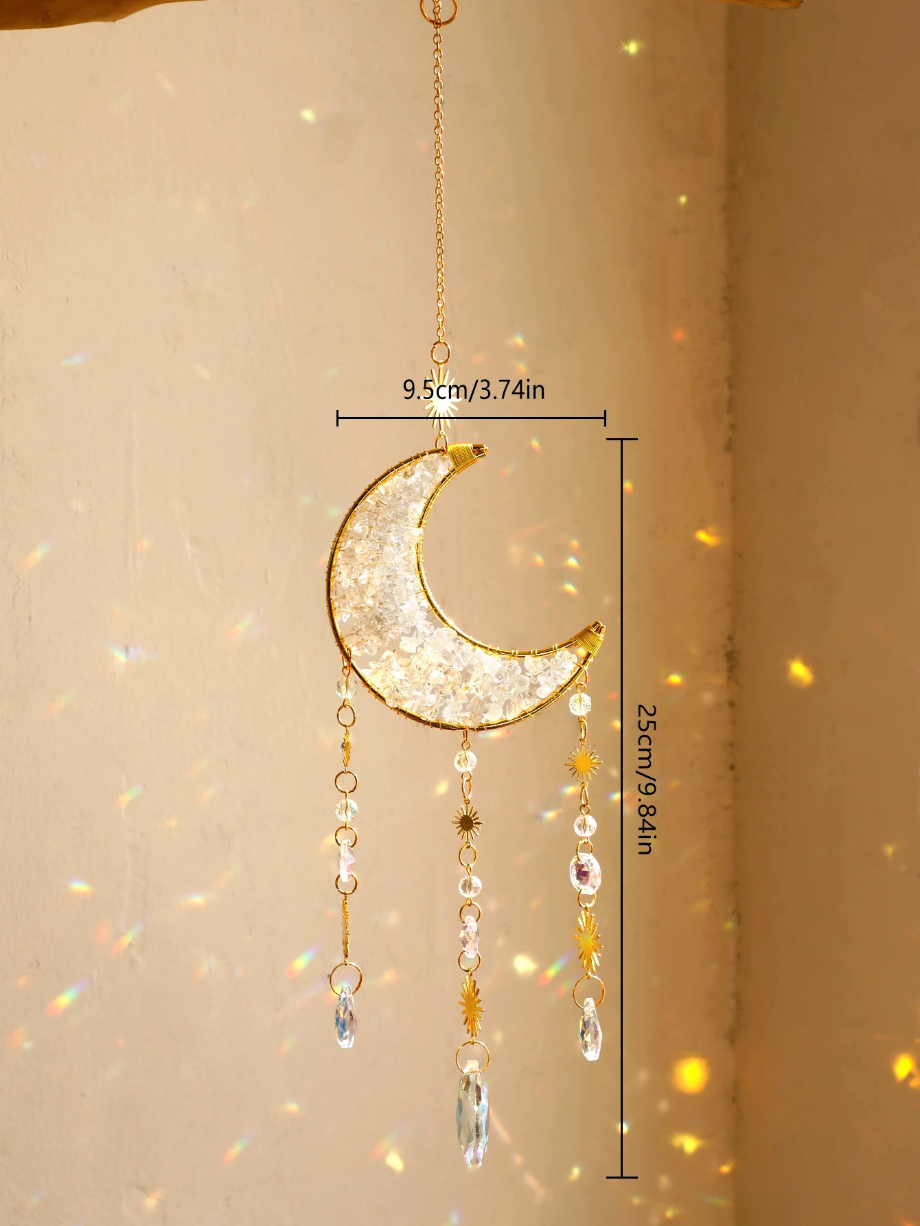 Crystal Moon Wind Chimes