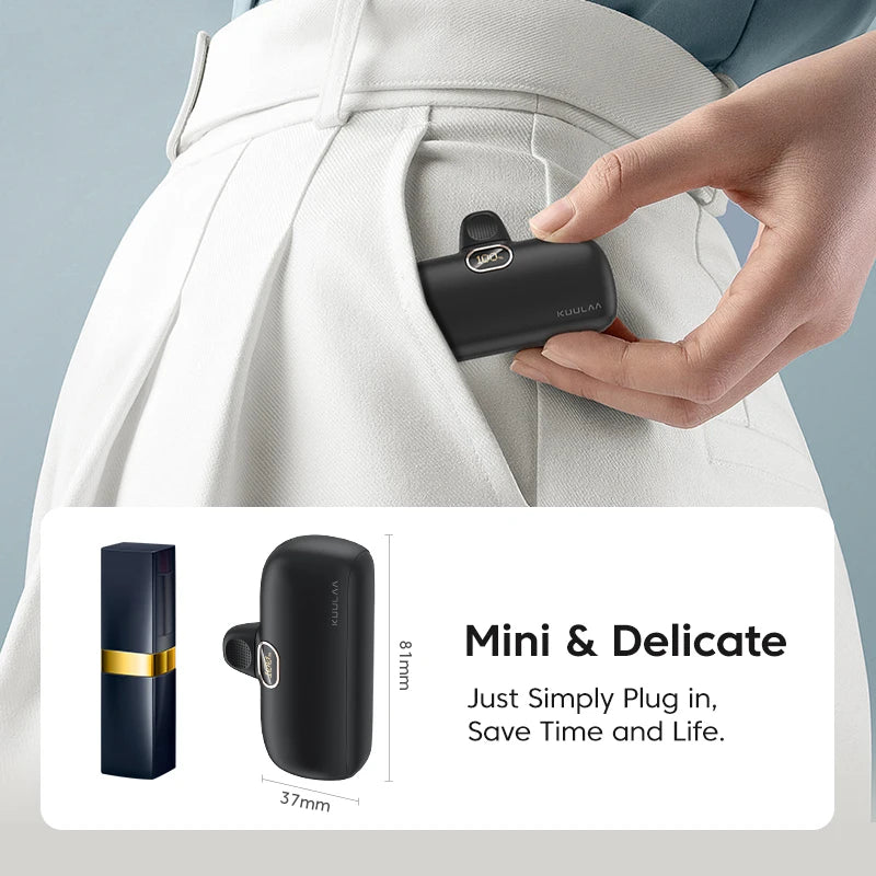 Mini Power Bank 5000mAh Fast Charging Portable Charger