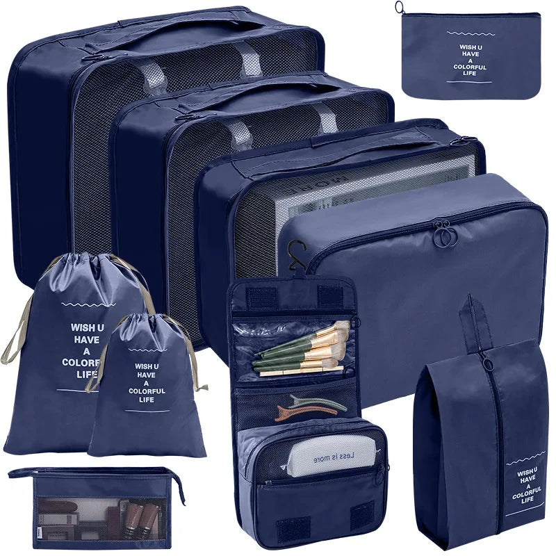 7/8/9/10 Pcs Set Travel Organizer Storage Bags