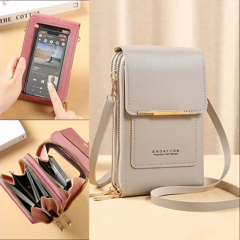 Crossbody Shoulder Bag Touch Screen & Card Holder