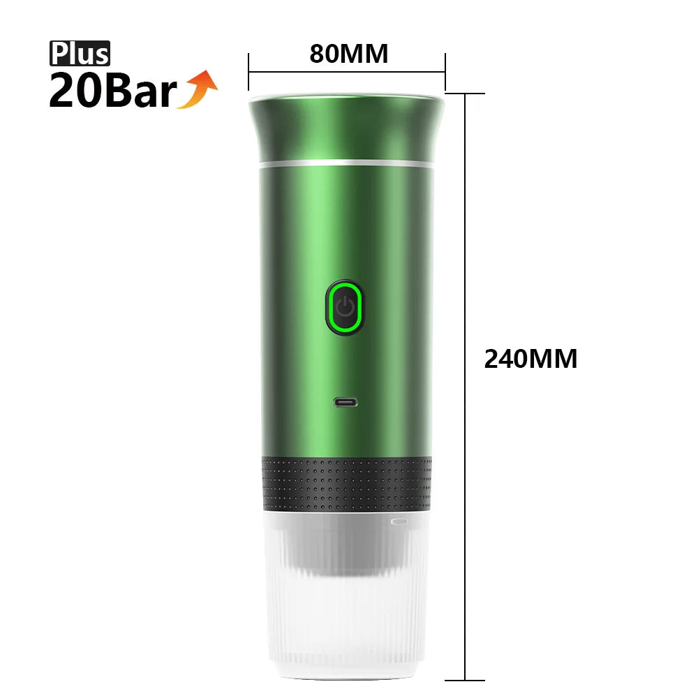 Wireless Electric Portable Espresso Coffee Machine for Car & Camping