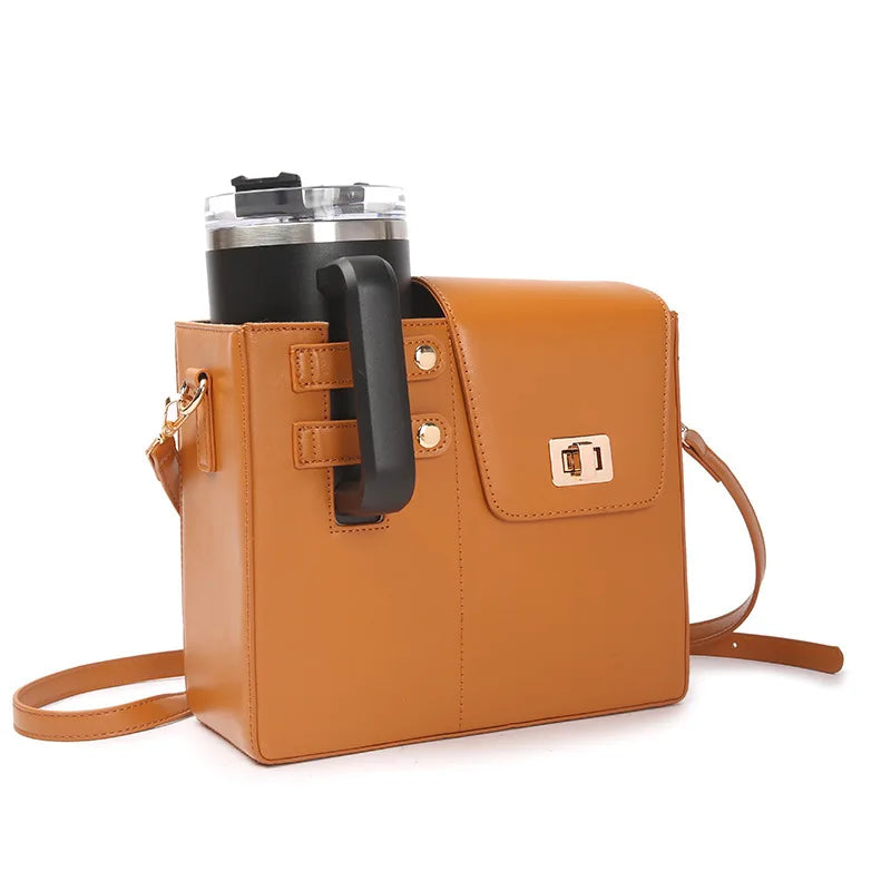 Portable Water Bottle Crossbody Bag Multifunctional