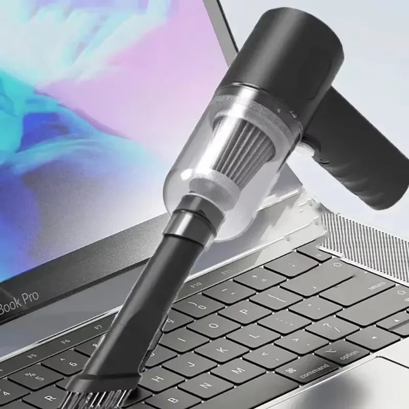 Portable Cordless Handheld Car Vacuum Cleaner Dual Use Blowing & Suction with Multi-Nozzles