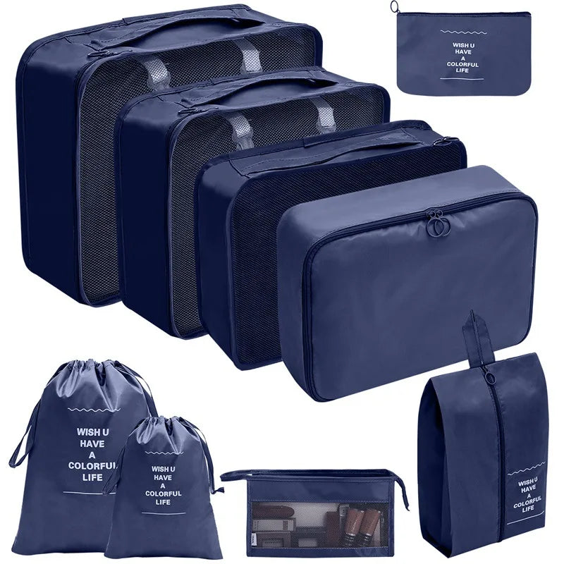 7/8/9/10 Pcs Set Travel Organizer Storage Bags