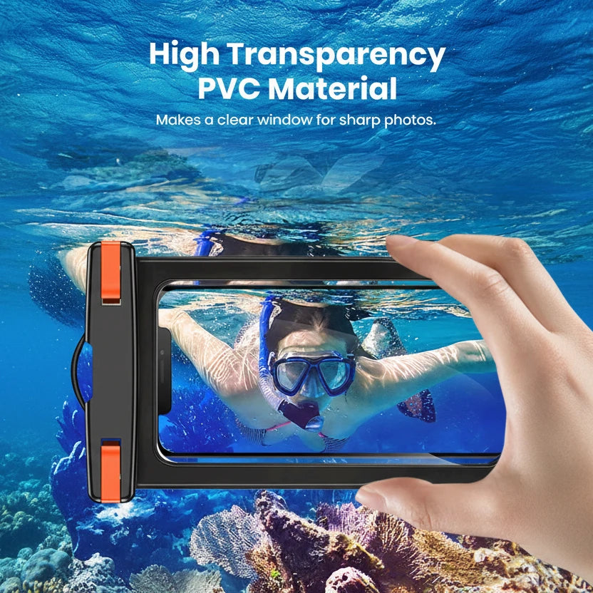 Waterproof Phone Pouch, Universal IPX8 Waterproof Phone Case with Lanyard for iPhone & Samsung Up to 7.0 inch