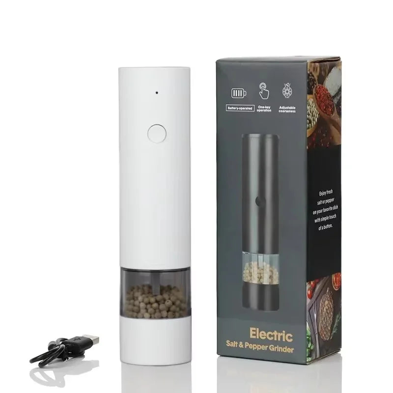USB Rechargeable Electric Salt and Pepper Grinder